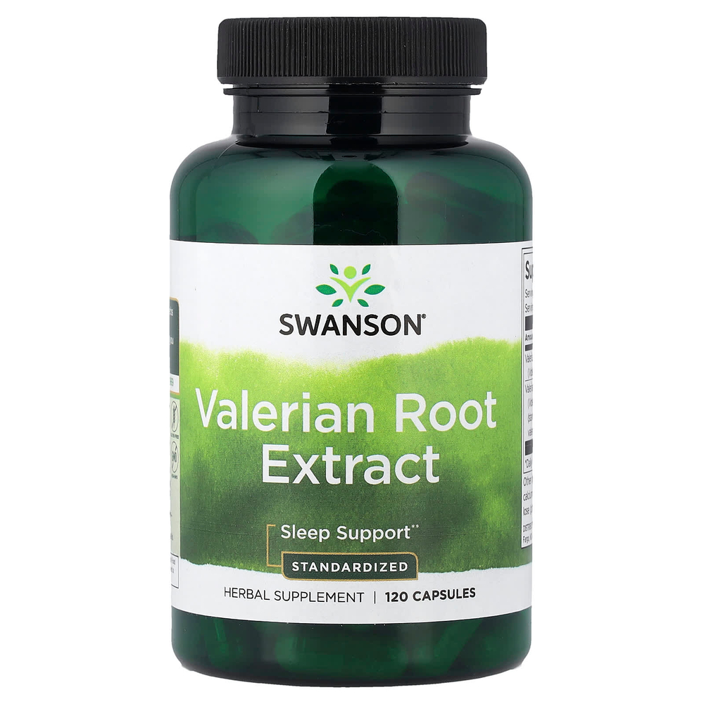 Swanson Vitamins, Экстракт корня валерианы, стандартизированный, 120 капсул