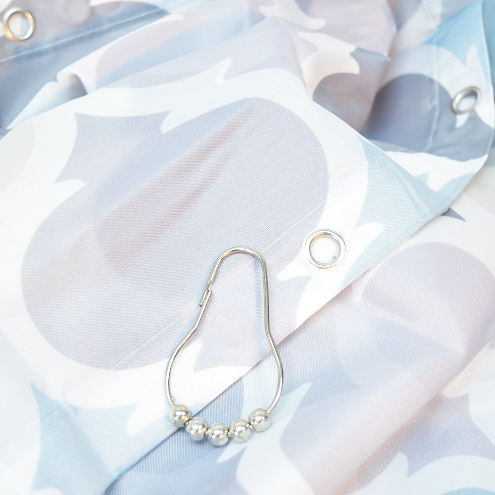 Штора для ванной 180*200см с утяжелителем, полиэстер "Плитка 054"