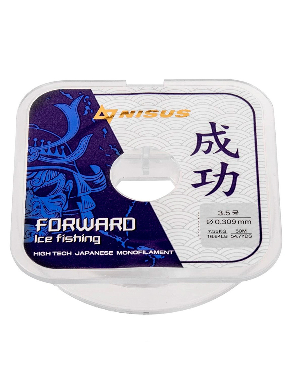 Леска для рыбалки Nisus FORWARD ICE FISHING Nylon Transparent 0,074mm/50m (N-FIF-0.074-50)