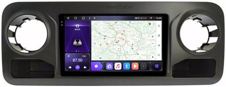 Магнитола для Mercedes-Benz Sprinter 2018-2024+ - Carmedia SF-1021 QLed+2K, Android 12, ТОП процессор, CarPlay, 4G SIM-слот