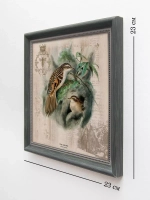 Картины на стену интерьерная на холсте 4 шт, 23*23 см