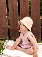 Сарафан Mjölk Клетка розовая