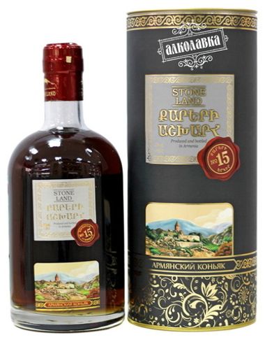 Коньяк "Страна камней" 0,5л №15 в п/у