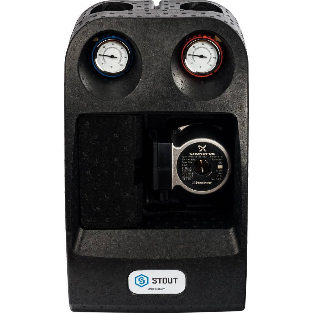 Насосная группа со смесителем 1"с насосом Grundfos UPSO 25-65