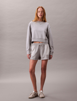 Свитшот Calvin Klein French Terry Cropped Relaxed Sweatshirt Grey Heather