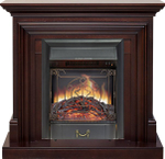 Каминокомплект Bradford - Темный дуб с очагом Majestic FX Black