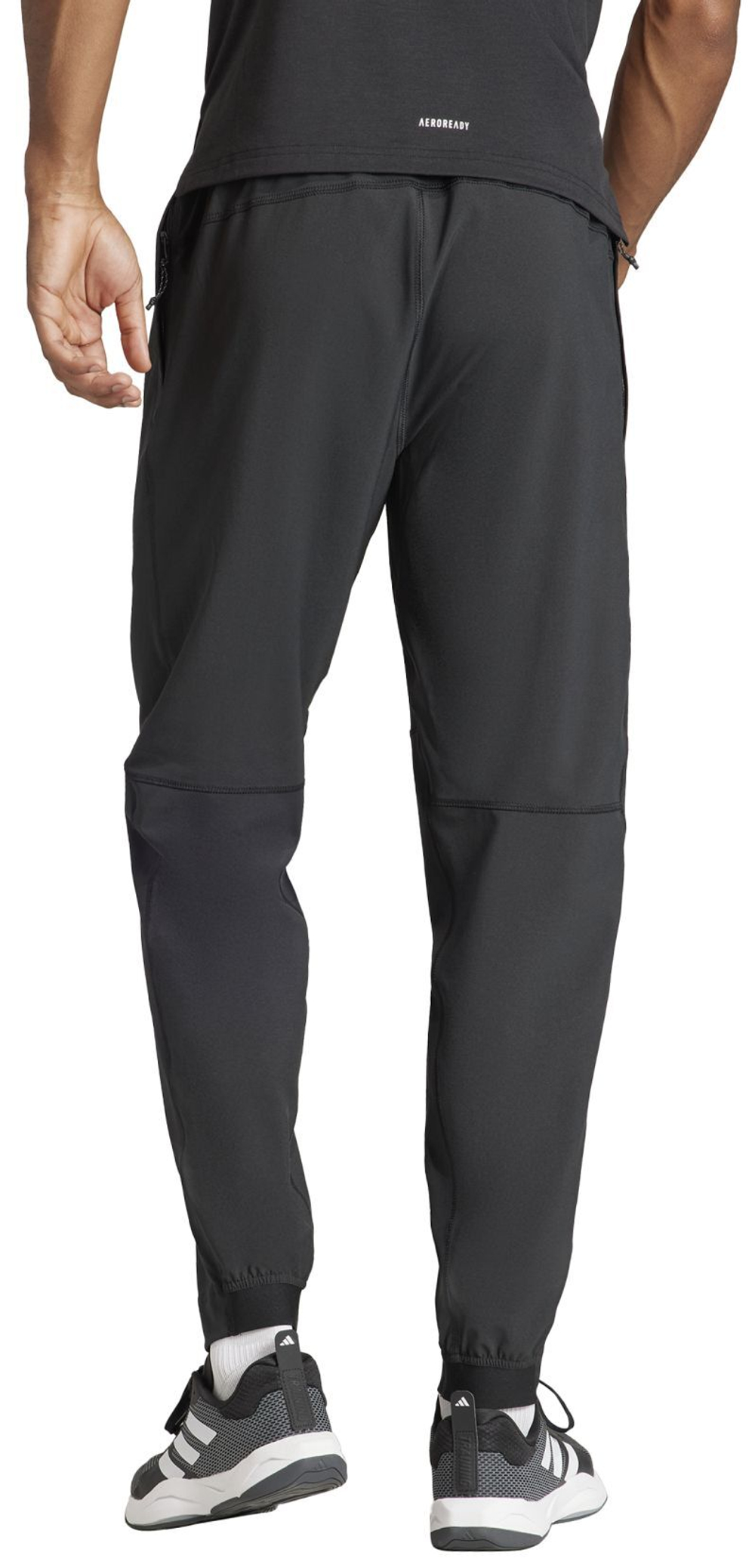 Мужские теннисные штаны Adidas Train Essentials Woven - черный