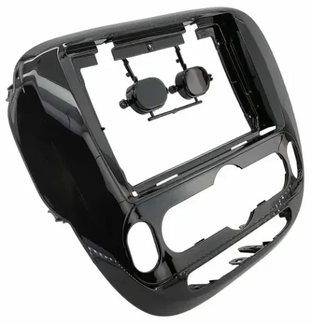 Магнитола для KIA Soul 2 2014-2019 (климат, рамка глянцевая) - FarCar GX526M монитор 9.5" 2K QLED на Android 14, TS20, 6+128Гб, CarPlay, 4G SIM-слот