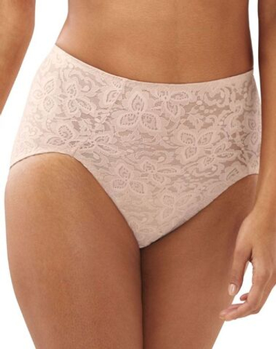 Высокие ажурные трусы-брифы Lace & Smooth Brief Shaper (Размер: M) (Цвет: черный)