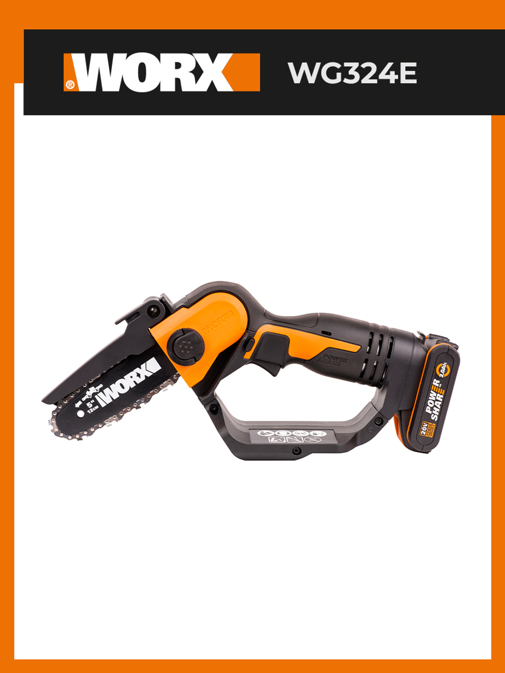 Пила аккумуляторная WORX WG324E
