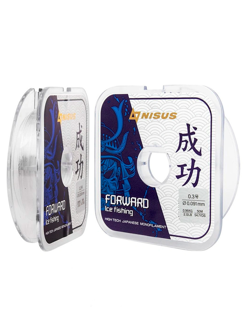 Леска для рыбалки Nisus FORWARD ICE FISHING Nylon Transparent 0,074mm/50m (N-FIF-0.074-50)