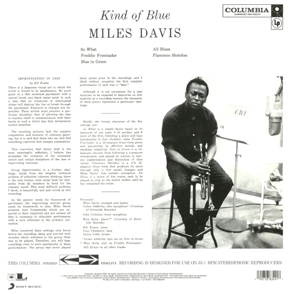 Miles Davis / Kind Of Blue (Coloured Vinyl)(LP)