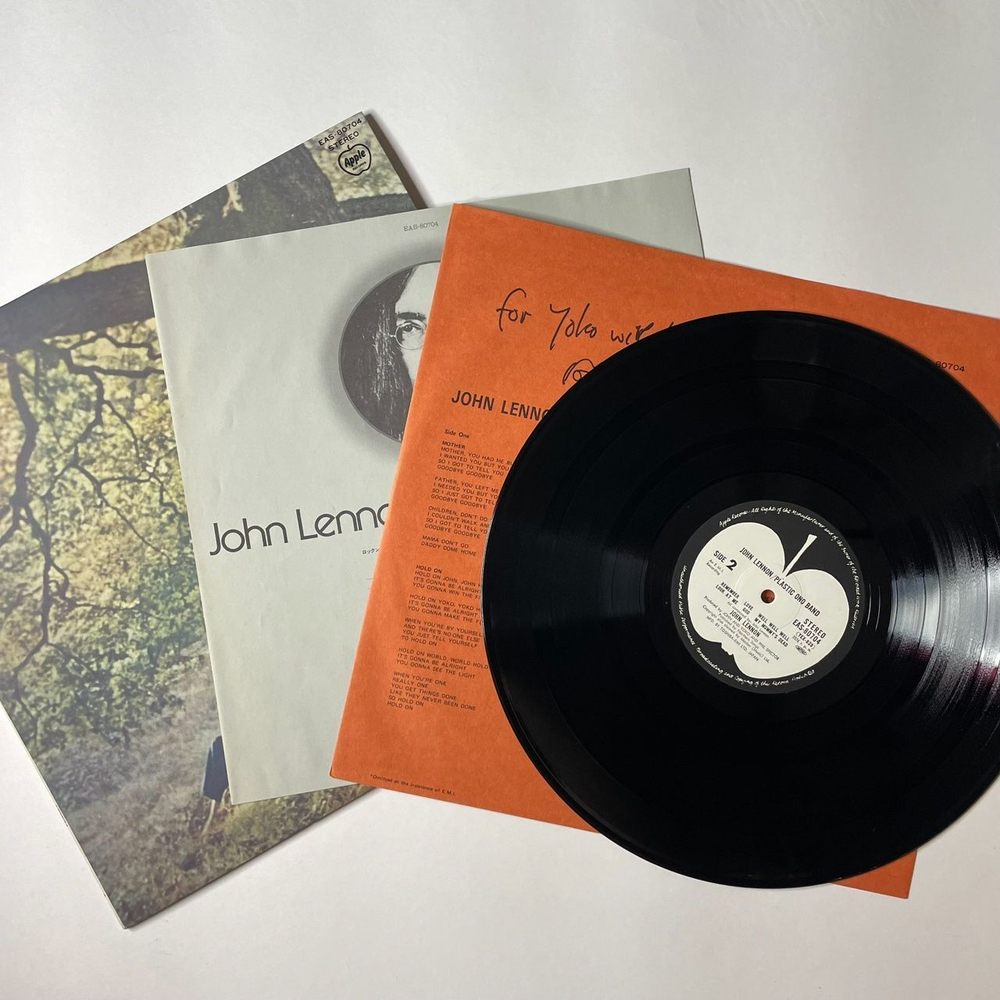 Винтажная виниловая пластинка LP John Lennon Plastic Ono Band (Japan 1977) (No Obi) Isolation