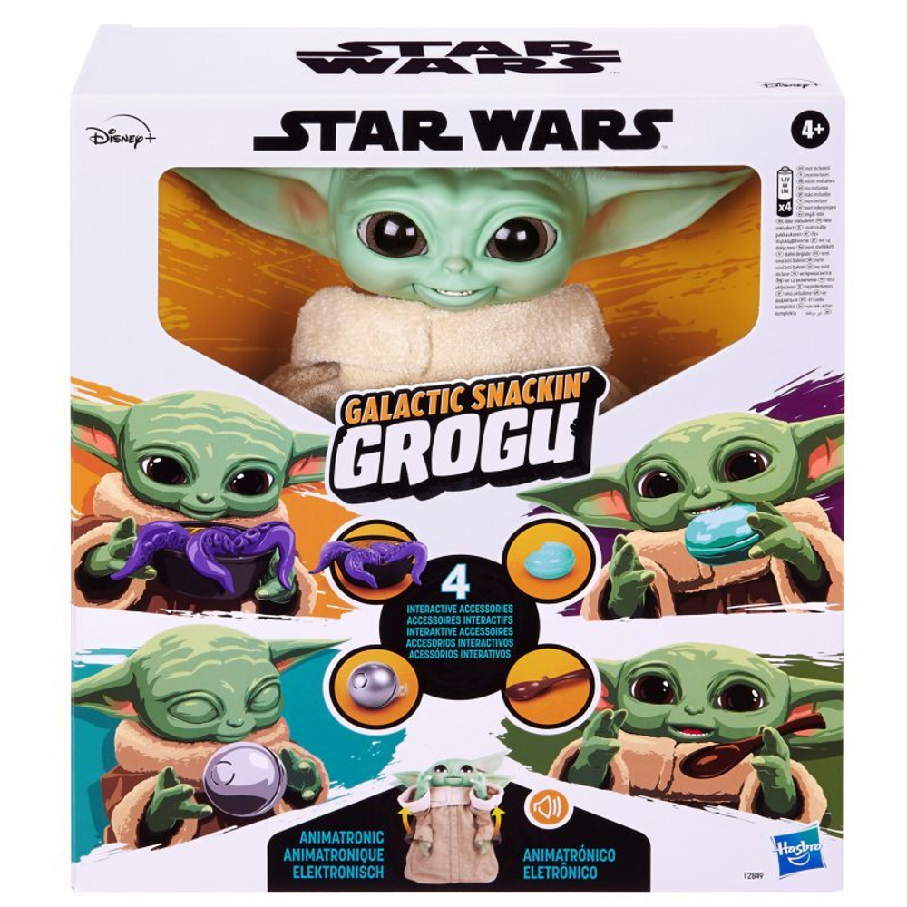 Фигурка Galactic Snackin' Mandalorian Grogu Малыш Йода Грогу F2849