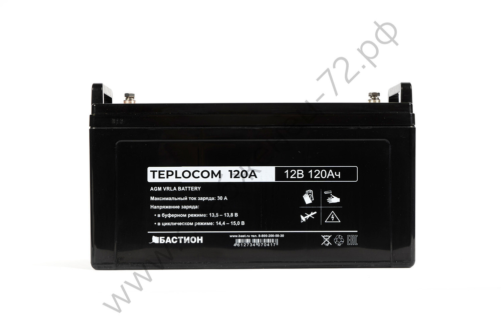 АКБ TEPLOCOM 120Ач Герметичный свинцово-кислотный необслуживаемый AGM АКБ 12В 120Ач