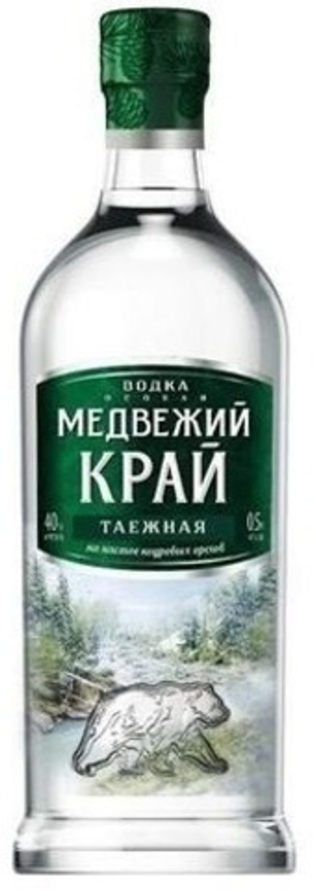 Водка особая МЕДВЕЖИЙ КРАЙ ТАЁЖНАЯ 0,5 л