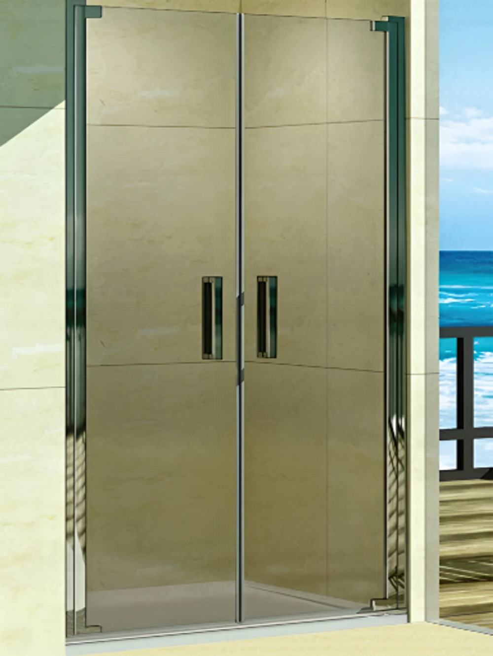 Душевое ограждение WeltWasser  WW600 Арт. 600K2-120 Размер 1200х1850 мм 10000002736 прямоугольная