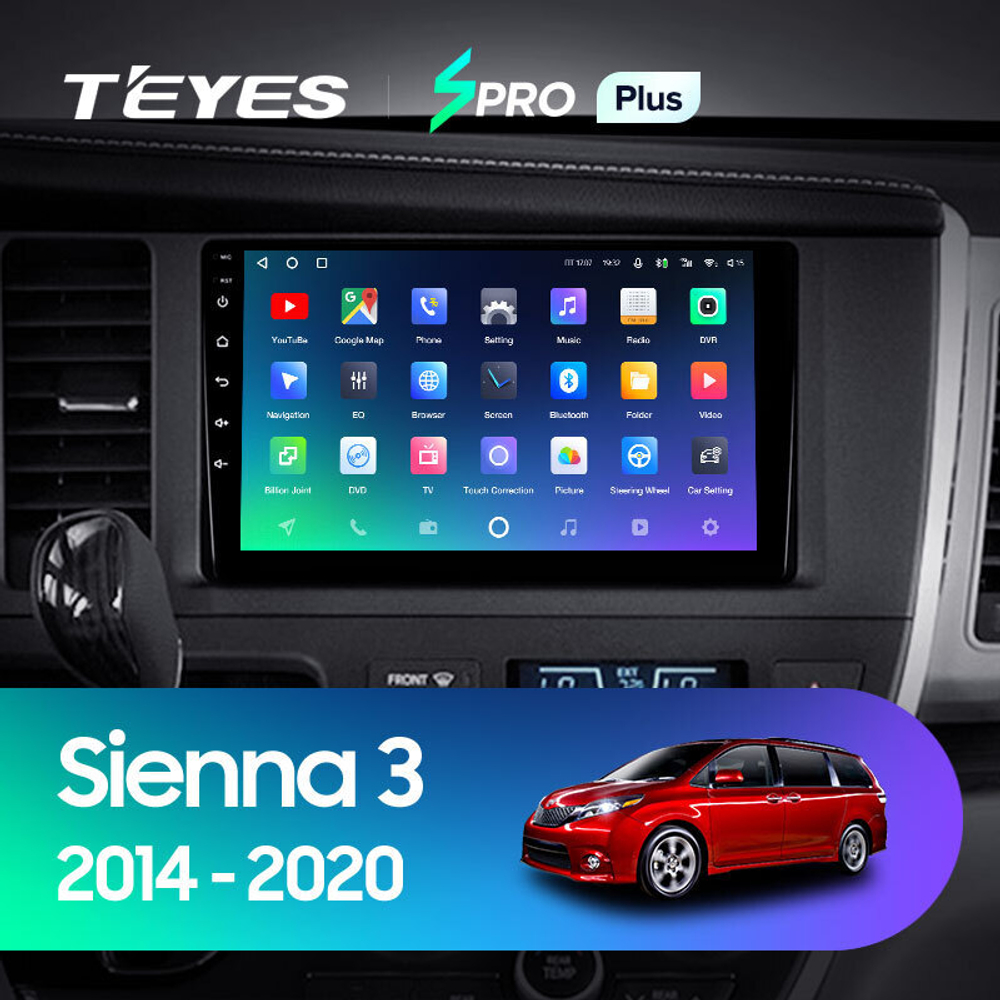 Teyes SPRO Plus 9" для Toyota Sienna 2014-2020