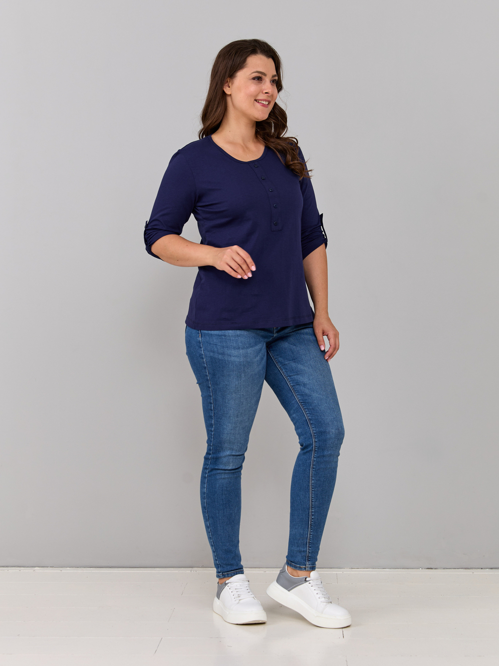 Лонгслив ЛНк-005/синий