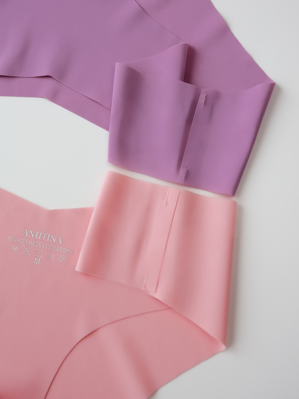 Стринги бесшовные цвет Лаванда, размер XS