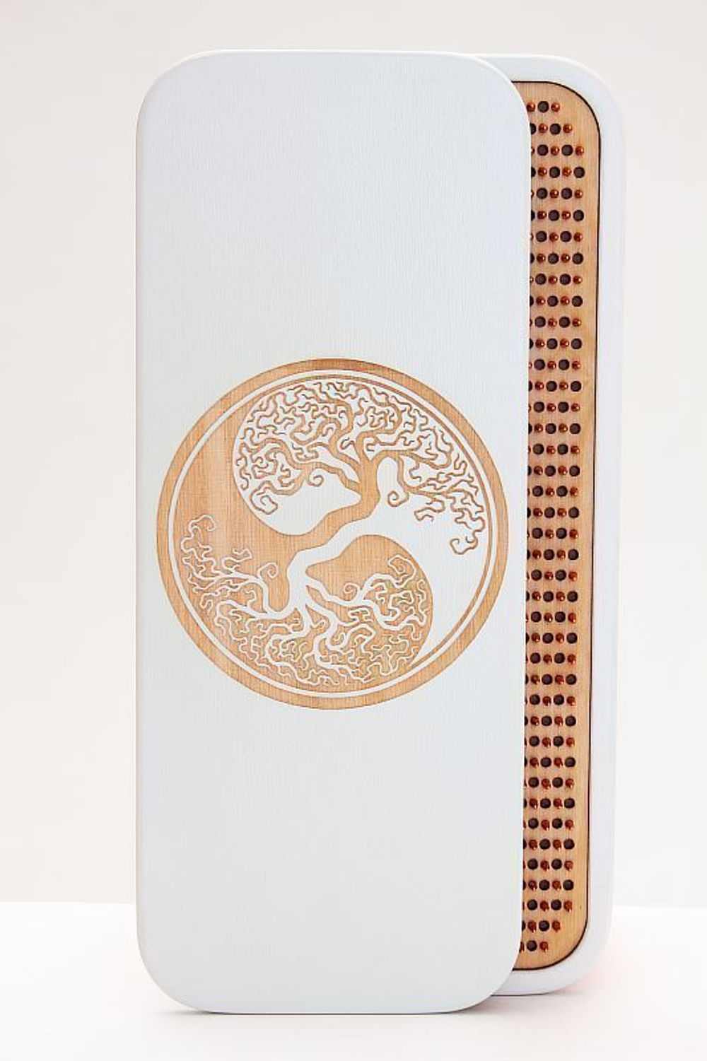 Доска садху Дерево инь-янь алюминиевые гвозди