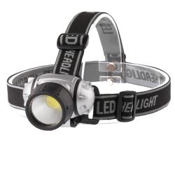 Фонарь налобный светодиодный ЭРА GB-410 на батарейках 3хААА, 3 режима, черный, IP44