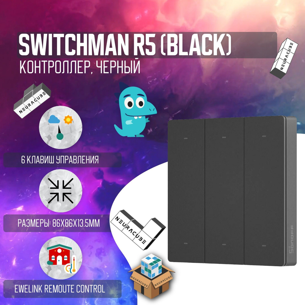 Контроллер Sonoff SwitchMan R5 (Black)