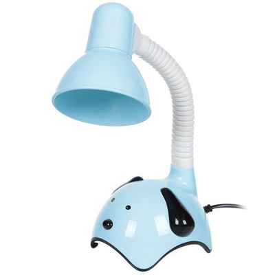 Светильник настольный на подставке, E27, 40 Вт, детский, синий, Собачка, SPE16941-0109-1609S/1