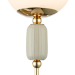 6580/1W CLASSI LN26 36 французское золото, серый/белый металл, керамика/стекло Настенный светильник E14 1*40W 220V VIVIEN