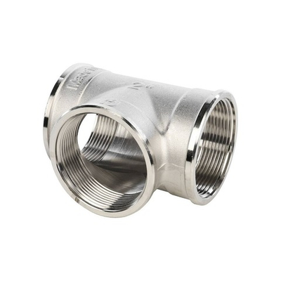 Тройник с внутренней резьбой STOUT SFT 0020 - 2" (для стальных труб, латунь никелированная)