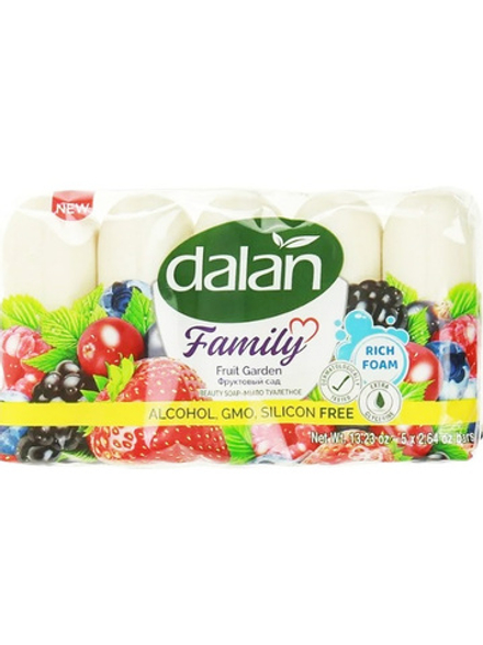 Туалетное мыло DALAN FAMILY "Фруктовый сад" 375 г., лесные ягоды