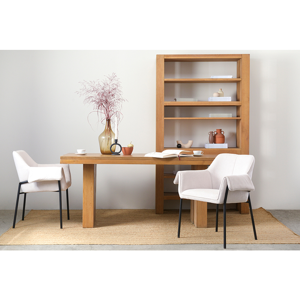 Стул aline, шенилл, молочный