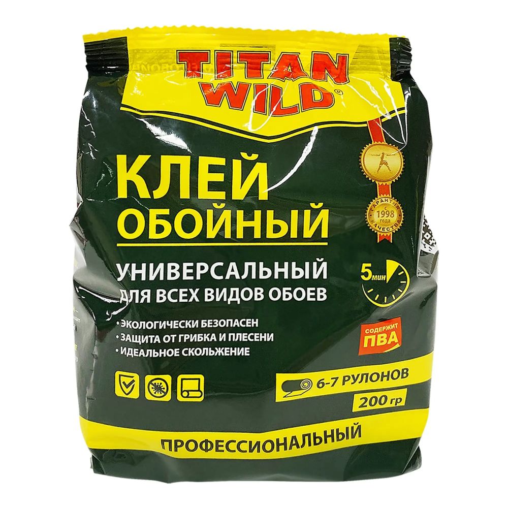 Клей обойный Титан Wild  универсальный 200г (мягкая пачка)