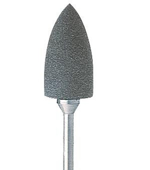 Полиры ЗТЛ Prothetics для зубопротезных, ортдонтических и мягких пластмасс, среднеабразивный, шаг 2, легкий блеск, конус, серый, P0666 HP, NTI, Германия