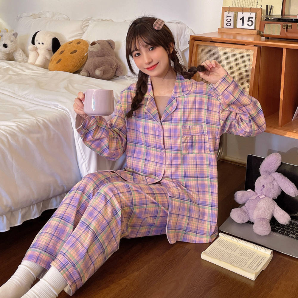 Пижама штаны+рубашка с д/р 3475