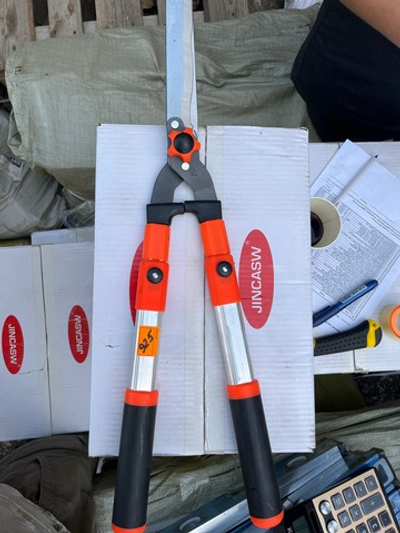 Кусторез телескоп оранжевая ручка