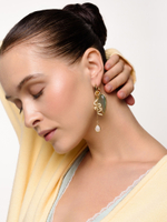 Серьги "Snake heart" Gold