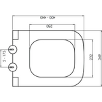 Крышка для унитаза Boheme Bello 975-MW, soft-close белый матовый