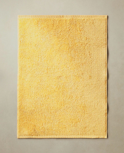 Zara Home - Гладкий нескользящий коврик для ванной, желтый, 50x70 см