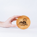 Деревянная тарелка Art of Siberia В твоем сердце АЛТАЙ из сибирского кедра T132