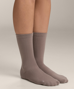 OYSHO Три пары пары спортивных носков Classic из смесового полиамида, коричневый