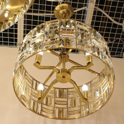 Люстра Cloyd MOVILLE C4 / Ø55 см - латунь (арт.10696)