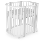 Кроватка-трансформер 5в1 Sweet Baby Palermo Белый/Серый с маятником