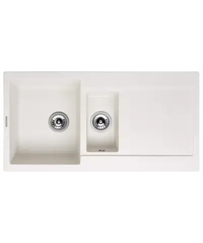 Кухонная мойка Kuppersberg MODENA 1,5B2D WHITE ALABASTER