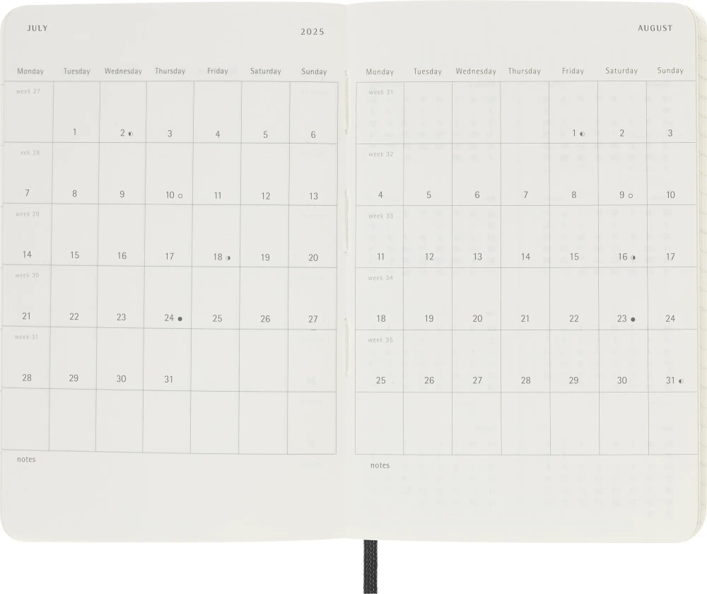 Ежедневник Moleskine (DSB12DC2) Classic Soft Pocket 90x140мм 400стр. мягкая обложка черный