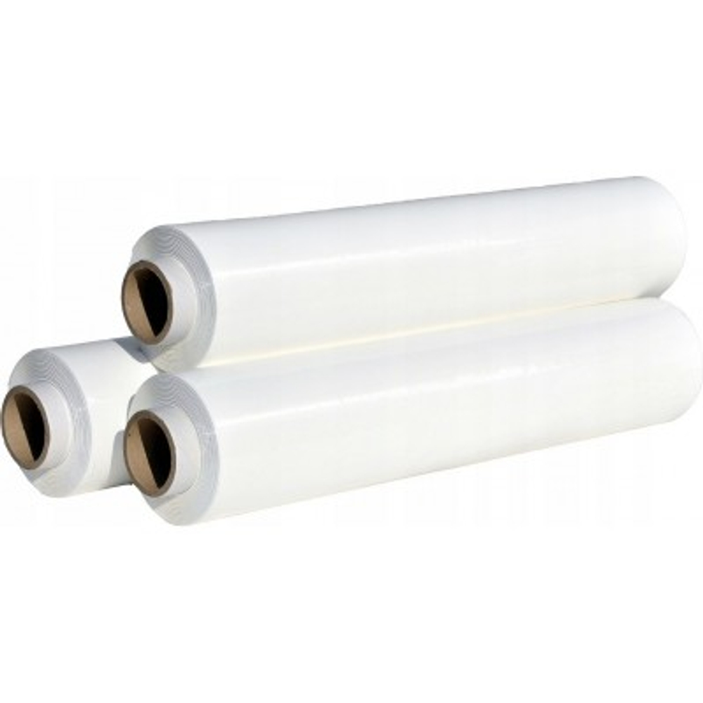 Стрейч-плёнка первичка, белая, 2,2 кг, 20 мкм, 500 мм, ручная