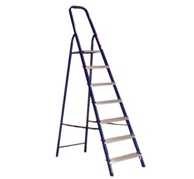 Стремянка 7 ступеней стальная АЛЮМЕТ