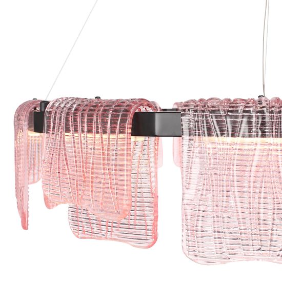 SL6021.403.66 Светильник подвесной ST-Luce черный/розовый LED 1*66W 3000K VOILE