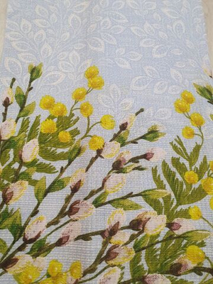 Вафельное полотно шир 50см. "Мимоза" Тейково