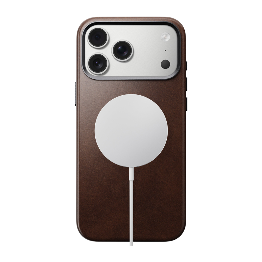 Кожаный чехол MagSafe Nomad Horween Traditional Leather Case для iPhone 17 Pro Max Гибридный чехол из натуральной кожи Horween с сенсорной накладкой для Контроллера камеры